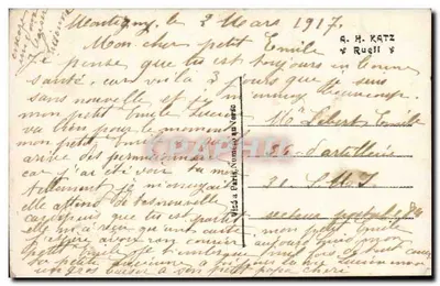 Soldier and children — patriotic scene — J.K. n° 9554/s — Back