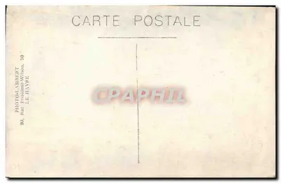Babbelkind zittend — fotostudio — Photo-Lambert, Le Havre — Achterkant