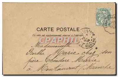 Petite fille en bonnet à fleurs — carte postale avec texte imprimé et écriture manuscrite — éditeur N&G, n°29 — Verso