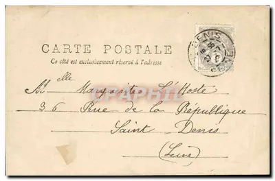 Dois cavaleiros para um cavalo! — Germaine, A.N. Paris, série VI — Verso