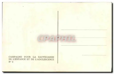 Child — quotation from Henri de Montherlant — Campaign for the Protection of Children and Adolescents No. 3 — Back
