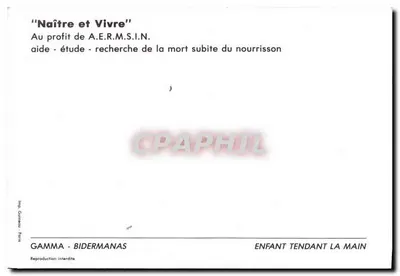 Crianças estendendo as mãos — GAMMA - BIDERMANAS — Verso