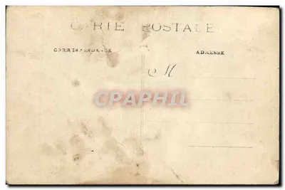 Quatro crianças — estúdio fotográfico — carta postal italiana — Verso