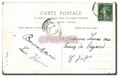 Lili e seu cachorro — Médor — J.C. Paris — Verso