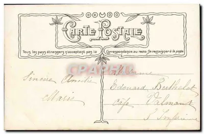 Fleur de France — Wiersz o Alzacji — Wydawca: C. Coissant, Paryż — Rewers