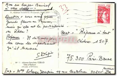 Cabeça de Criança — Museu de Épinal — Dräeger, Imp. J. Martin — Verso