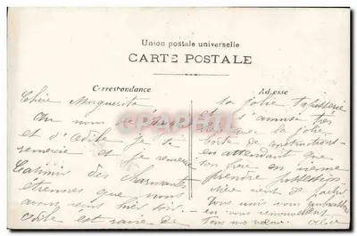Pai Natal e crianças — cena de Natal — E.B.R. n°296 — Verso
