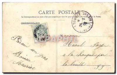 Mały Uciekinier — Wiersz — fototypia A. BRUNET & Cie, N° 12 — Rewers