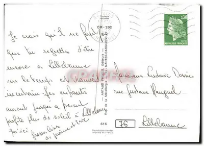 Dwa nago dzieci na plaży — « La nouvelle vague... » — Artaud Frères, Nantes — Rewers