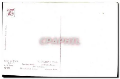 Flores na Sena — V. Gilbert, Salão de Paris, N° 126 — Verso