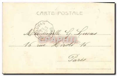 Mlle Gilda Darthy — Retrato de mulher em vestido envolto — Alterocca-Terni, n°8387 — Verso