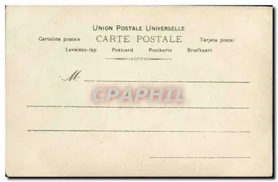 Mlle Debrives — Onderwerp: theaterscène — uitgever Paul Boyer, n° 1152 — Achterkant