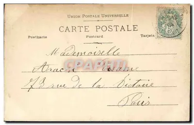 Kobieta w kapeluszu z piórami — Gymnase — Reutlinger Paris, n° 855/7 — Rewers