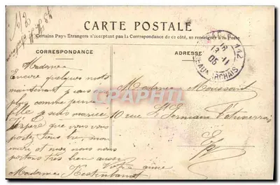 Mulher escrevendo uma carta — Guett Athénée — editor Guett Athénée — Verso