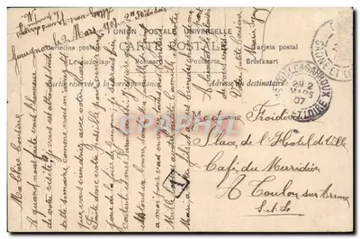 एल. ग्रांडजेन — एक महिला का चित्र एक घरेलू कर्मचारी के वस्त्र में — S.I.P. पेरिस — पीछे