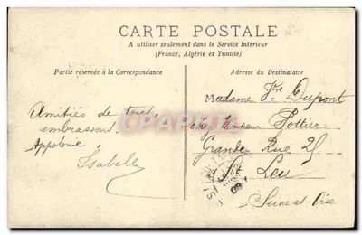 Mulher jovem em vestido de noiva — H. GÉRARD — Prof. Stebbing — Verso