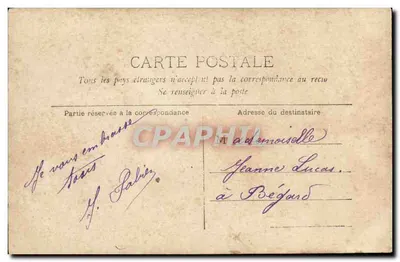 Chonchette — Paulette Del Baye — Saul Boyer, Paris, S.I.P., n°1322 — Verso
