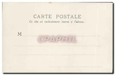 Lise Fleuron — mulher sentada com gato — carta postal — Verso