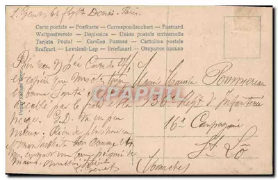 Jovem mulher em vestido com mangas largas — Monsigny, n° 215 — Verso