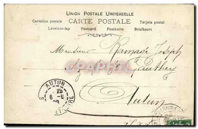 Escola de Belas Artes e Biblioteca de Marselha — Retrato feminino — Marville, Paris, S.I.P.R. — Verso