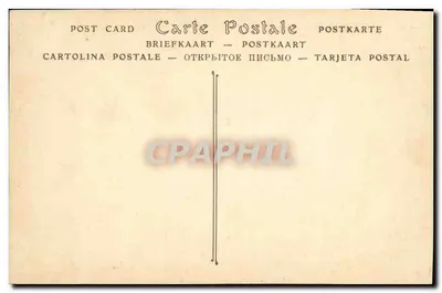 Miss Néva — tancerka — multilingwistyczna kartka pocztowa — Rewers