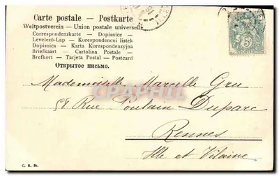 Frau im Brustporträt — blumige Frisur und Schmuck — Ratsey N. 3.04. — Rückseite
