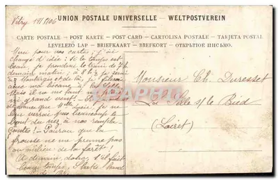 Młoda kobieta w szalu — fotografia sepia — Union Postale Universelle — Rewers