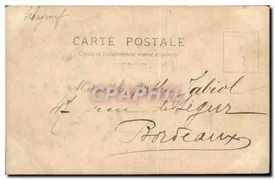 Jovem mulher — retrato — De Villiers, série 759, Paris — Verso