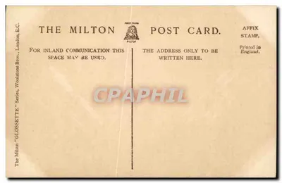 Phyllis Dare — A jovem mulher em um grande pote — Série Milton Glossette N°210 — Verso