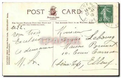 Miss Miriam Clements — Retrato — Foto Biograph Studio — Verso
