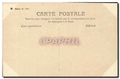 Aubade à la Lune — cena noturna com mulher vestindo uma roupa — editor Série N. 766 — Verso
