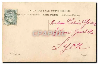 Vênus e o Amor — ilustração Art Nouveau — P. L. Paris — Verso