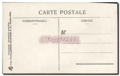Mujer velada y niños con canastas de huevos — escena de Pascua — editada por Neue Photographische Gesellschaft A.-G., Steglitz 1904 — Reverso