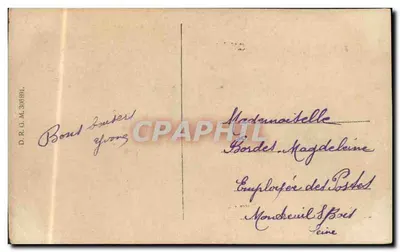 Donna in abito orientale — con vaso in terracotta — edita da D.R.G.M. n° 1081/4 — Verso