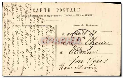 Les Deux Orphelines — Mimi travaille seule à un chapeau et lit une lettre. Éditeur : Les Deux Orphelines, n° 105. — Rückseite
