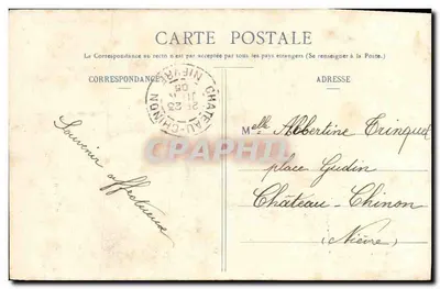 Sob os Lilases — Poema impresso — Editor Antonine, NANCY — Verso
