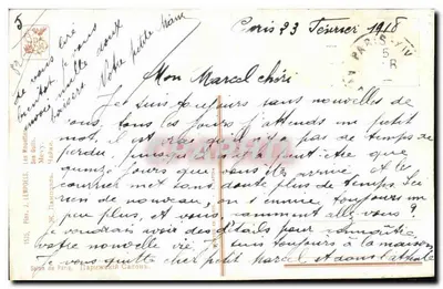 Deux personnes assises au bord de la mer — scène maritime — éditeur J. Lempereux, Paris — Verso
