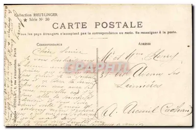 Berthe de Flotow — Portret w stroju stylu 1900 — wydawca Reutlinger, nr 301 — Rewers