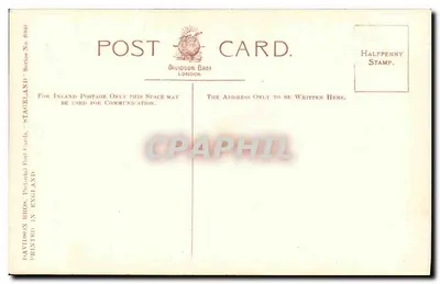 Miss Lena Ashwell — ritratto in abito da sera — London Stereoscopic Co. — Verso