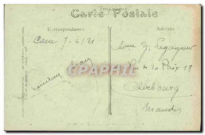 Caen — Trapagewerk van de Sint-Salvaarderkerk — Antieke ansichtkaart n°287 — Achterkant