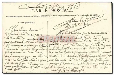 Caen - Wnętrze kaplicy Szpitala Świętego Ludwika — kolekcja A.L. — Rewers