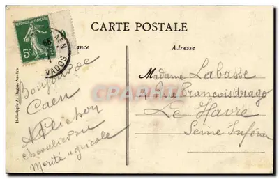37ª Festa Federal de Ginástica em Caen — Julho de 1911 — Edição Bonnind, Caen — Verso