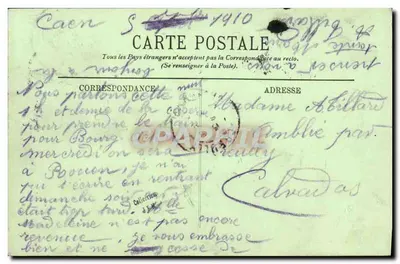 Caen — A Estação da Oeste — LL. — n°66 — Verso