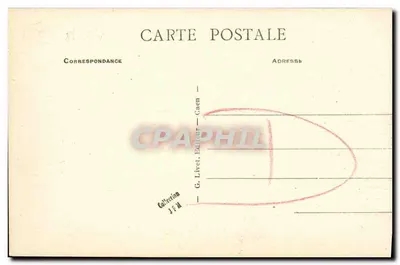 Caen - Stacja państwa — wydawca G. Livet, nr 104 — Rewers