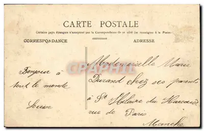 Caen — A Estação da Oeste — L.D. 24 — Editor não visível — Verso