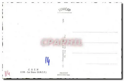 Stacja w Caen — widok fasady i placu — Lumicap — Rewers