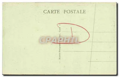 Caen - Antigo Hotel de Than — editor Manos-Duquet, Caen, n° 162 — Verso