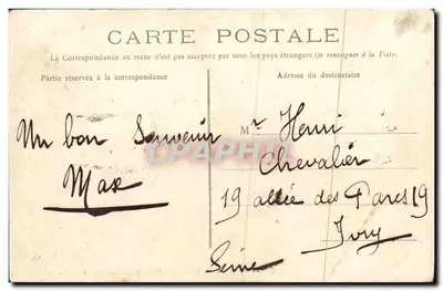 CAEN — Hotel de Valois lub Bourse de Commerce — L. D. — Rewers