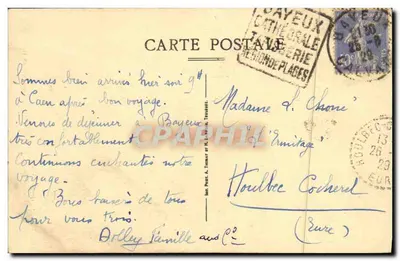 Caen — Hotel de Vaisis of d'Éséville, Gatenlichten — Uitgave A. Compère, 129, R. St-Jean, Caen — Achterkant