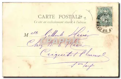Caen — Hôtel de Ville — B. E., Paris — Verso